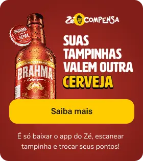 É só baixar o app do Zé, escanear tampinha e trocar seus pontos! 